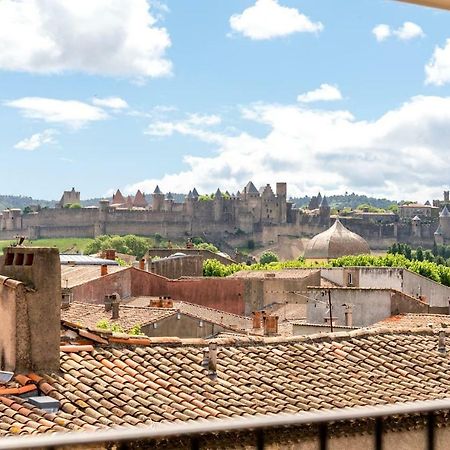 Les Cles De Laure - Wine Loft, Terrasse Et Vue Extraordinaire Sur La Cite Medievale Carcassone Kültér fotó